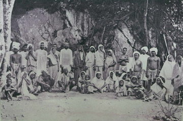 Newly arrived Indian coolies in Trinidad.