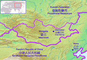 Russia shares a border with China and Mongolia in southern Siberia.